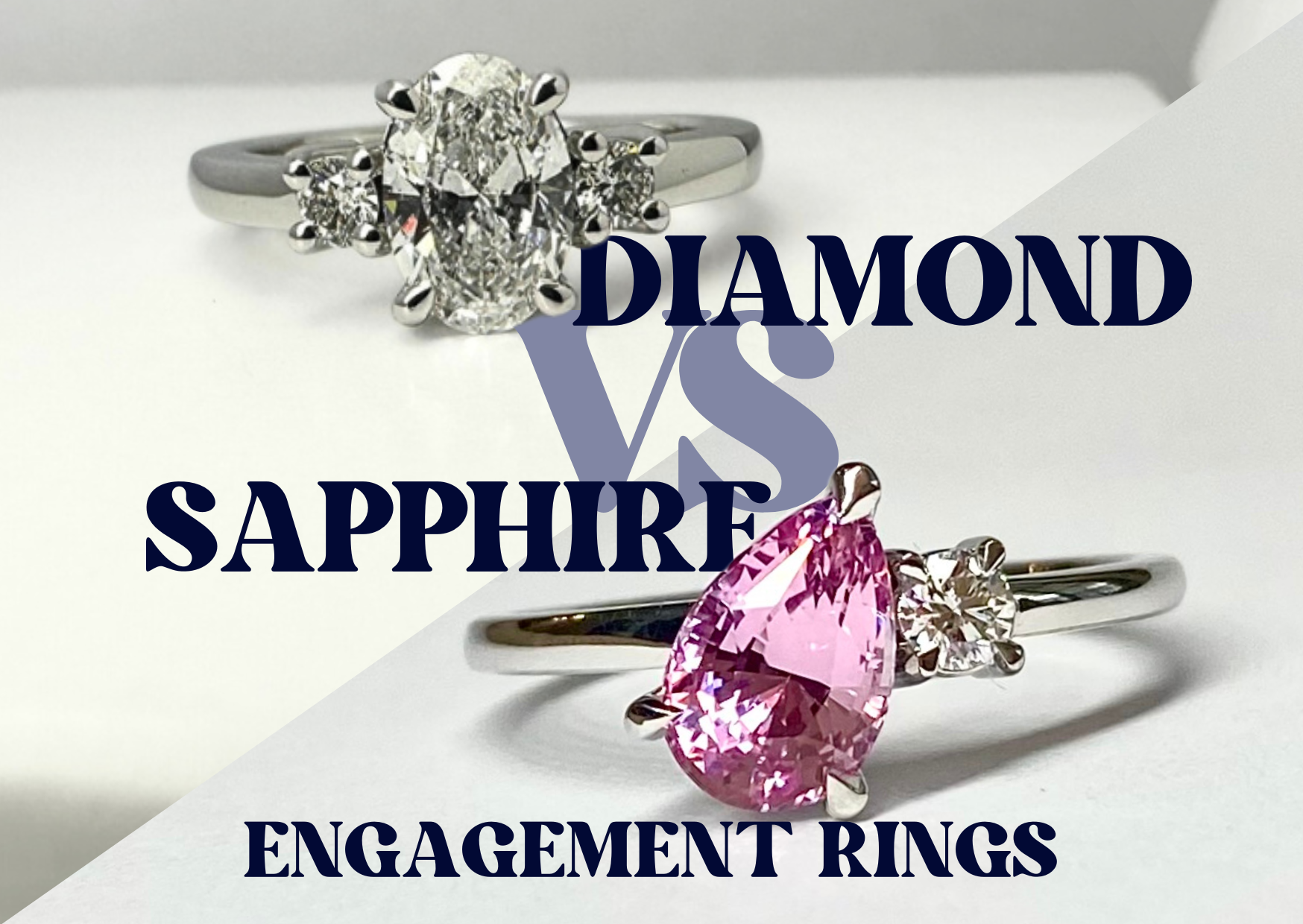 Diamond vs Sapphire Engagement Rings – Custom Jewellery Co
