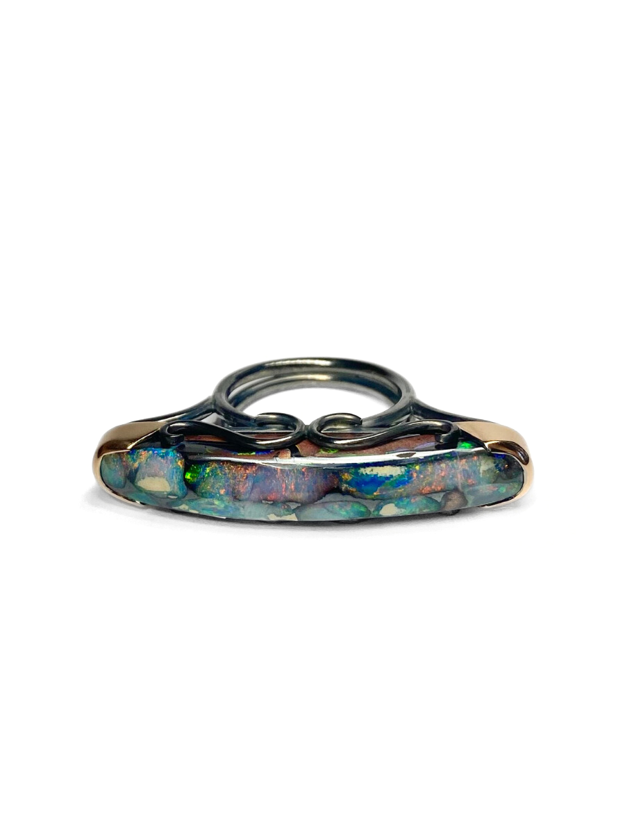 Aurora Borealis Opal Ring