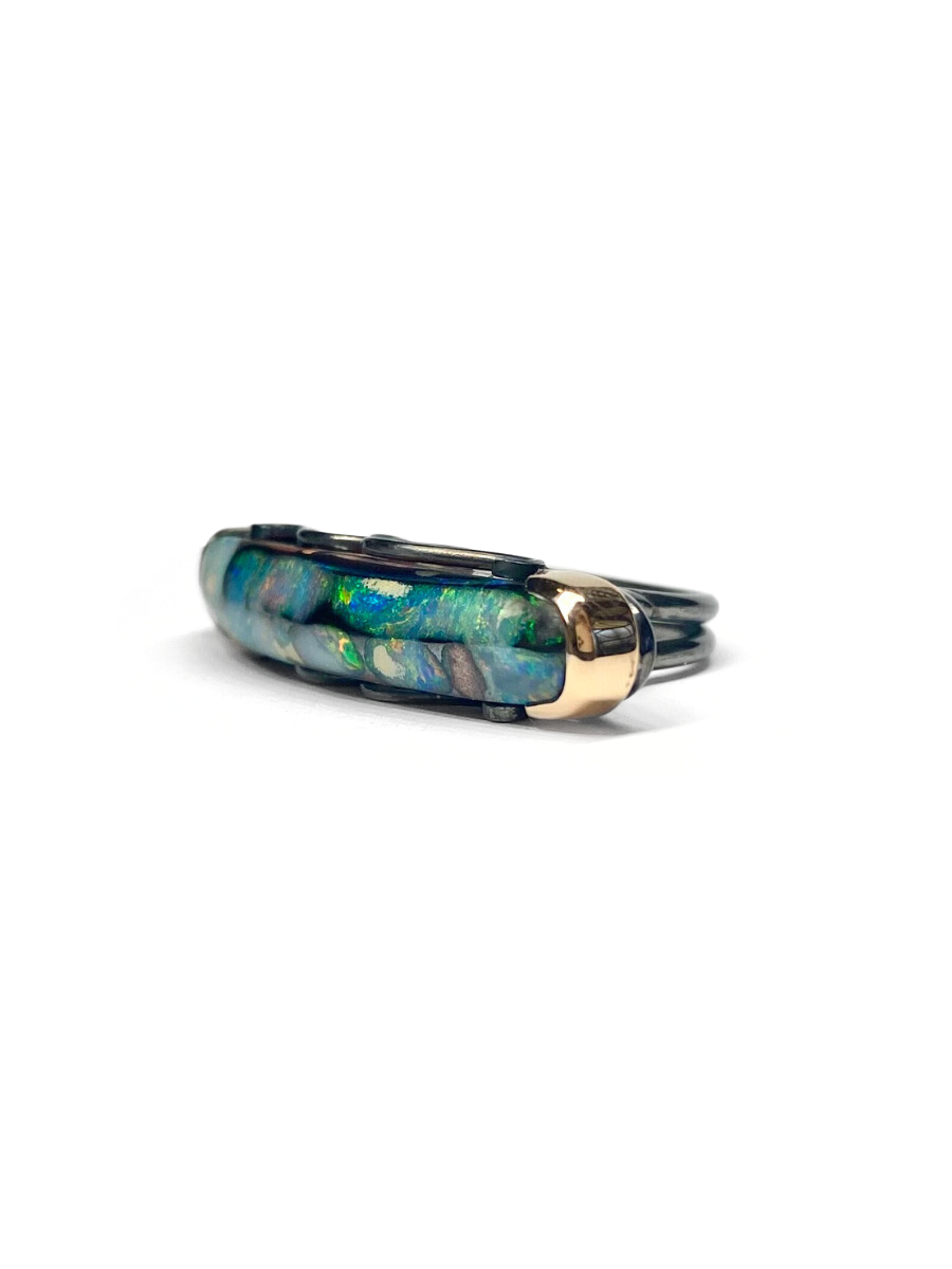 Aurora Borealis Opal Ring