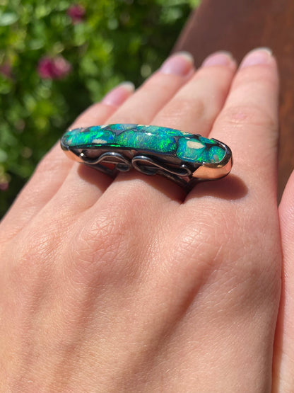 Aurora Borealis Opal Ring