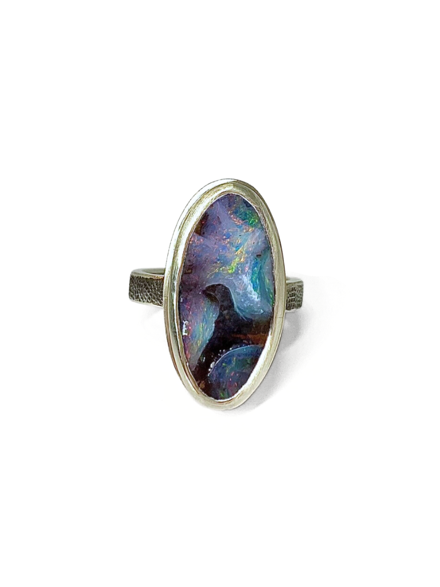 Dog Star Nebula Opal Ring