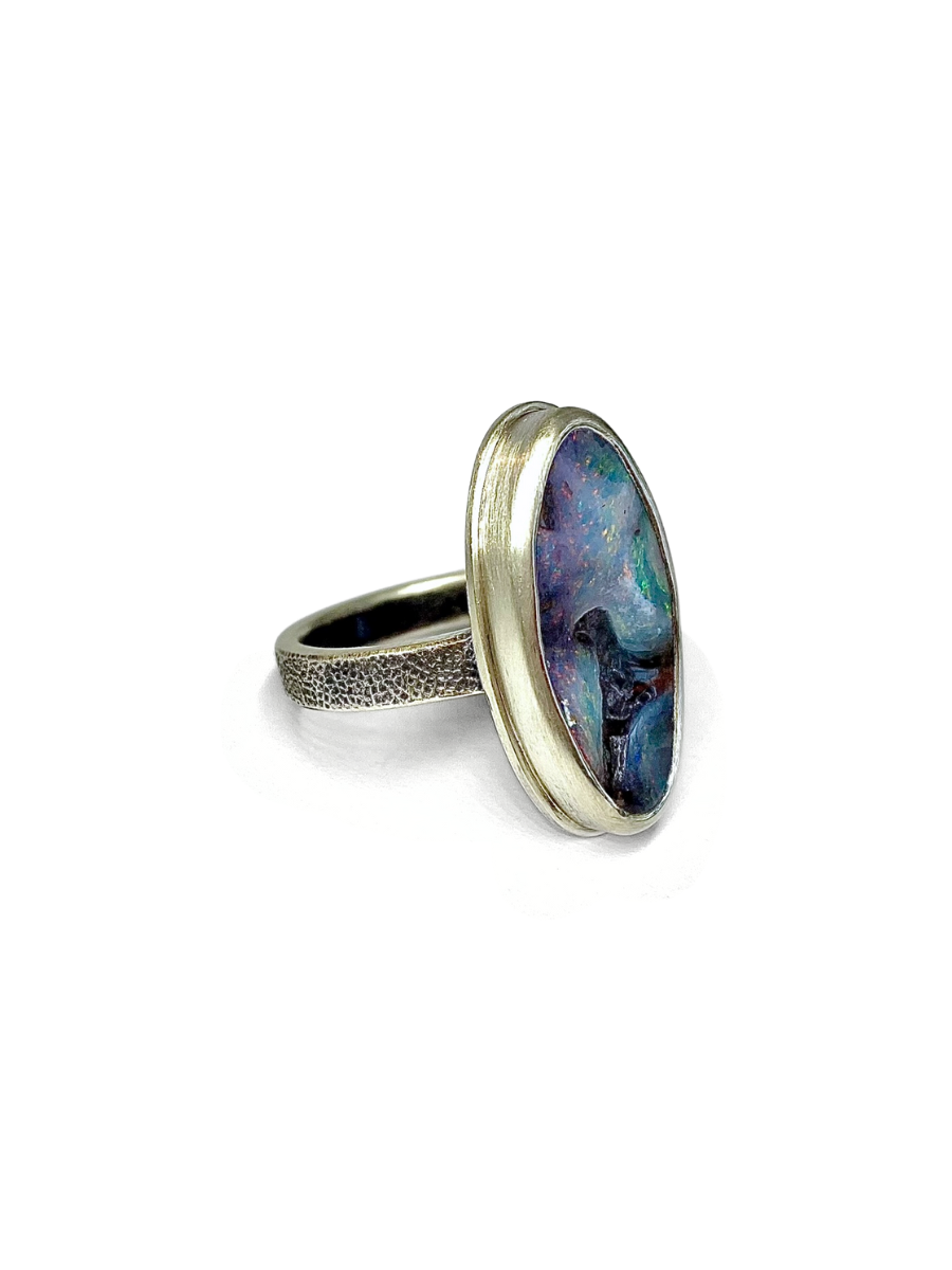 Dog Star Nebula Opal Ring