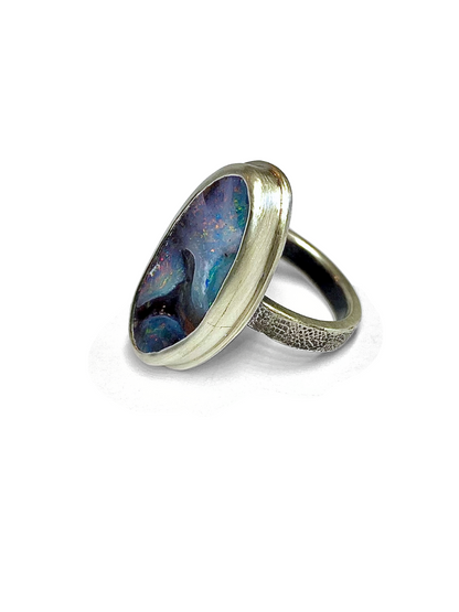 Dog Star Nebula Opal Ring