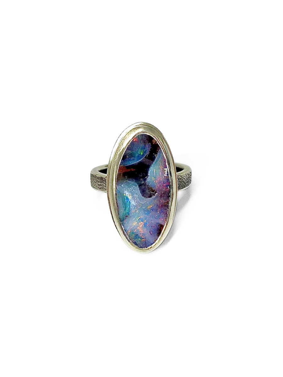 Dog Star Nebula Opal Ring