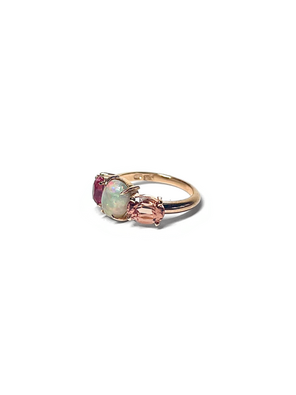 Guava Cluster Rose Gold Ring