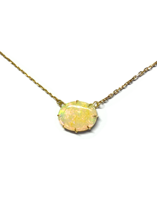 Honey Glow Opal Pendant