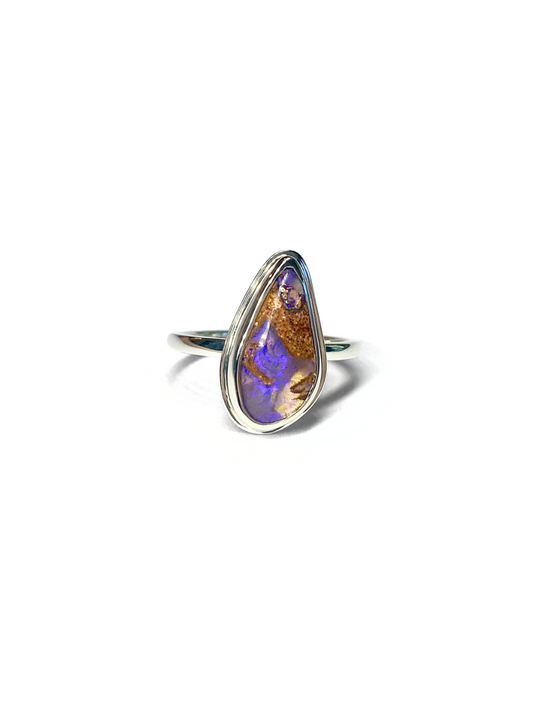 Into the Storm Opal and Silver Ring