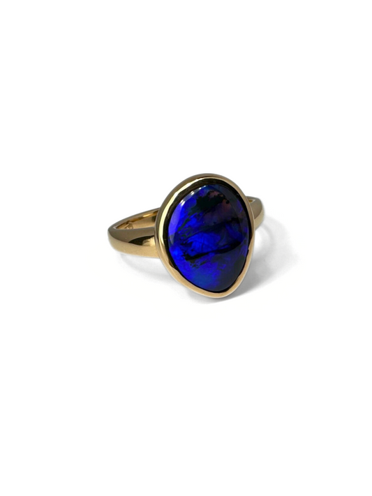 Neon Nights Black Opal Ring