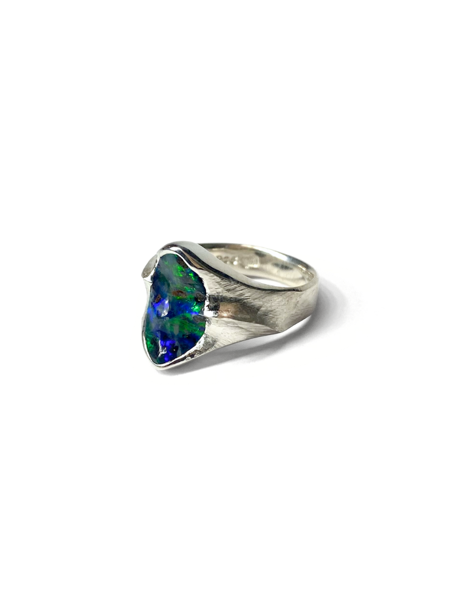 Ocean Fire Opal Ring