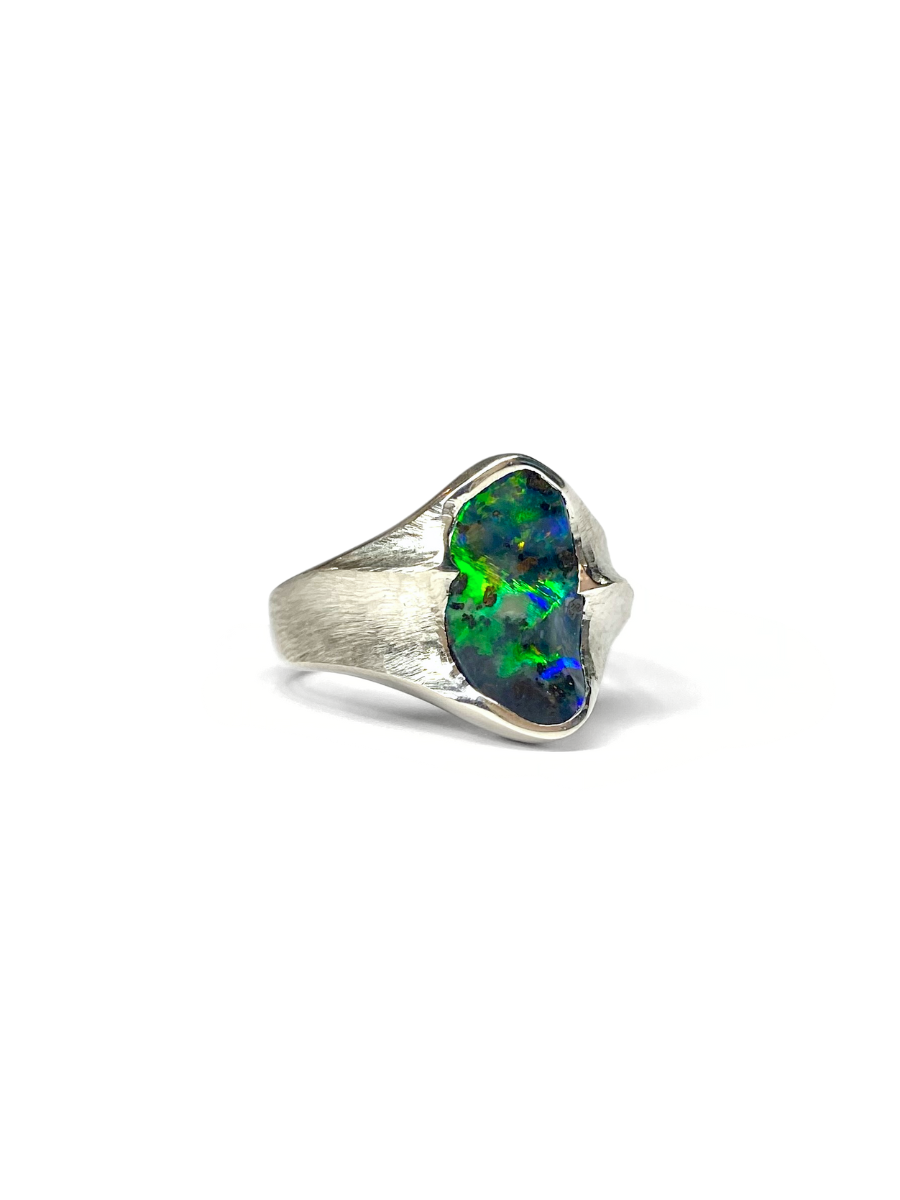 Ocean Fire Opal Ring