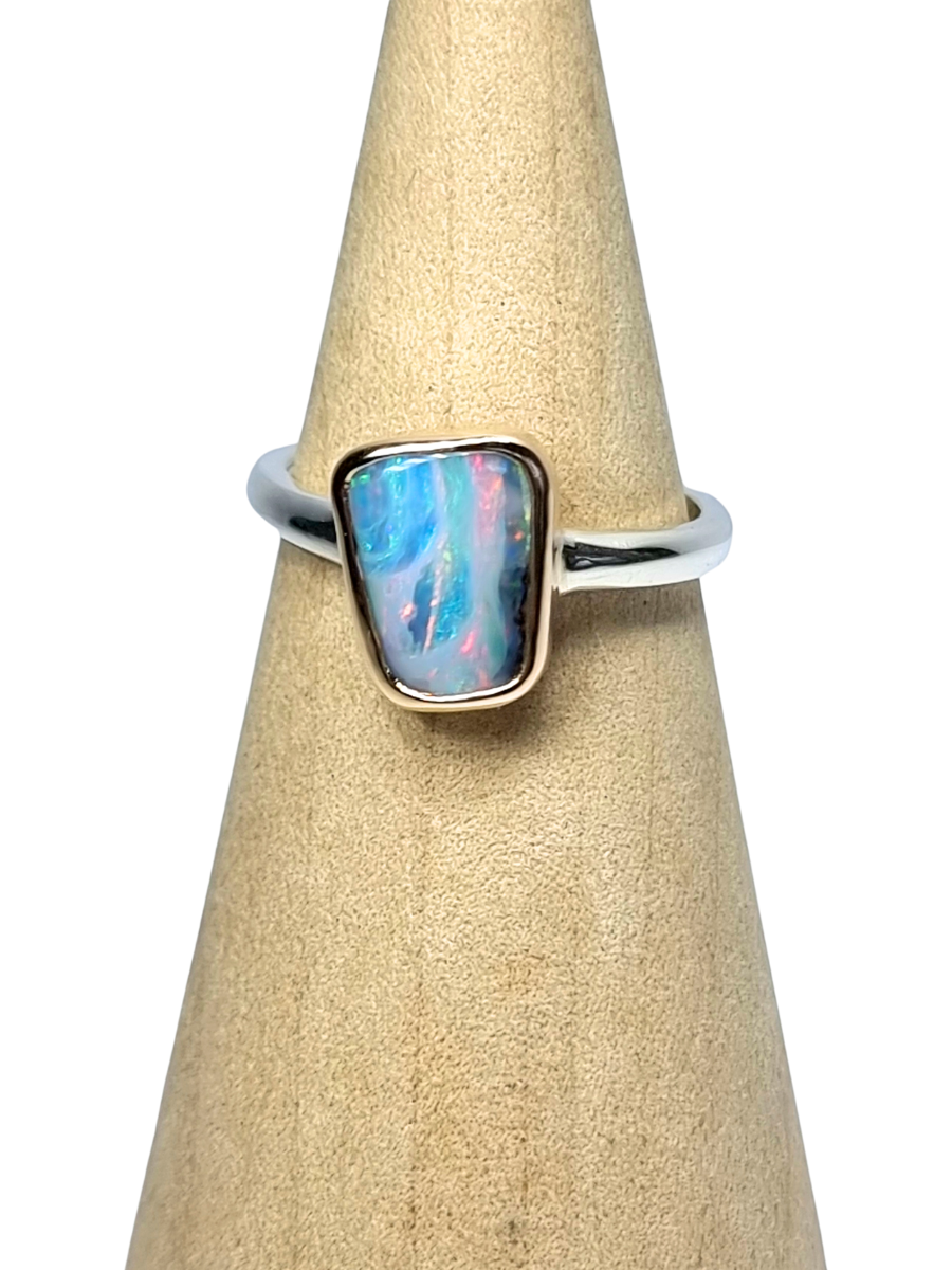 Pastel Shimmer Opal Ring