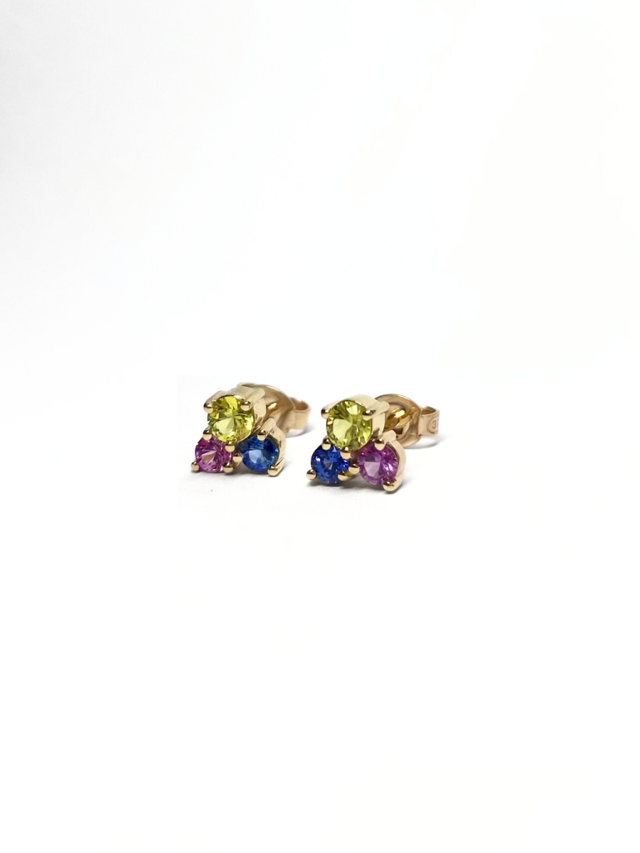 Sprinkles Sapphire Stud Earrings