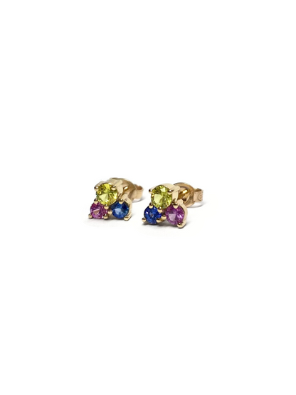 Sprinkles Sapphire Stud Earrings