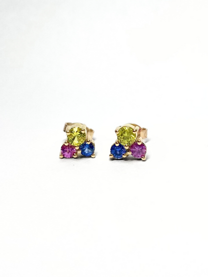 Sprinkles Sapphire Stud Earrings