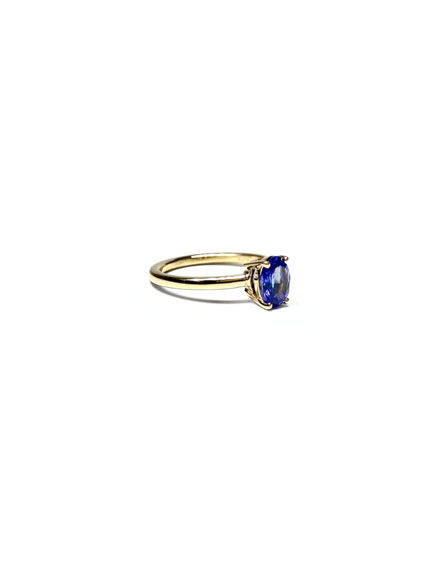 Tanzanite Solitaire Ring