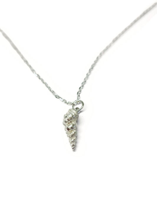 Twist Shell Silver Pendant