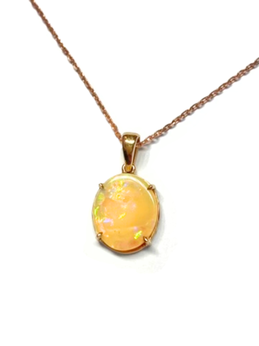 Warm Opal Necklace