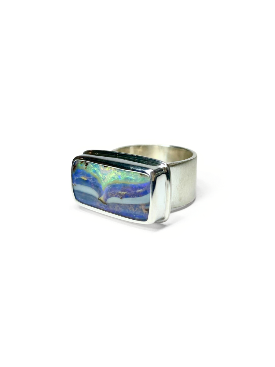 Whale Tail Opal Ring