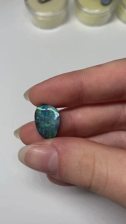 Blue Lagoon Opal - custom made in a ring for you