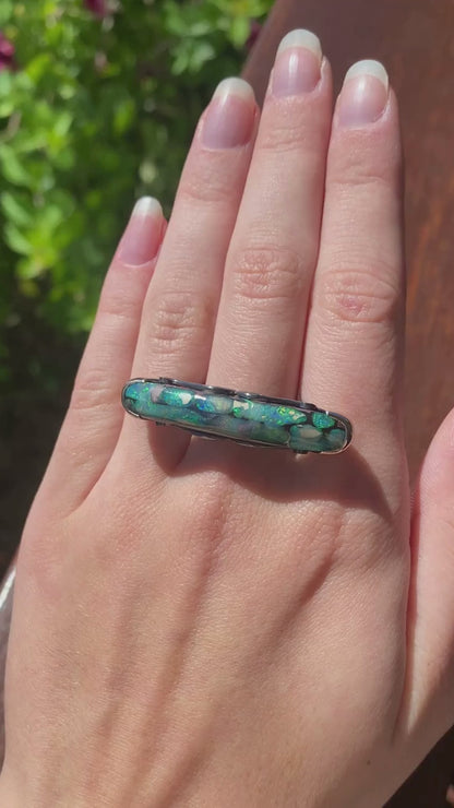 Aurora Borealis Opal Ring