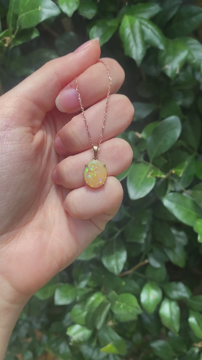 Warm Opal Necklace