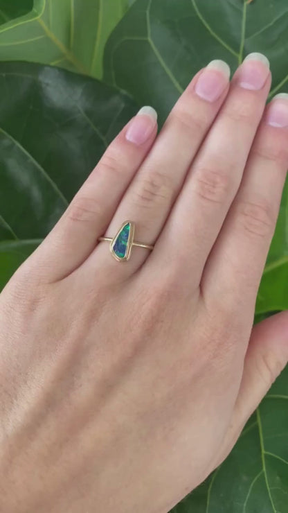 Electric Shock Opal Ring