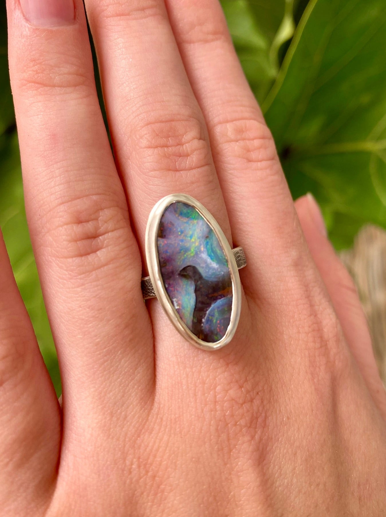 Dog Star Nebula Opal Ring